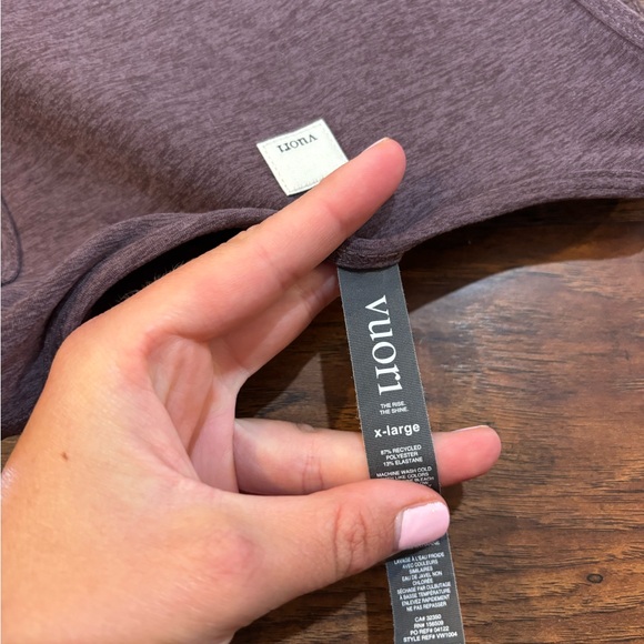 Vuori Elevation Plyo Tank Top In Smoked Plum Heather Size Extra Large - Picture 5 of 5